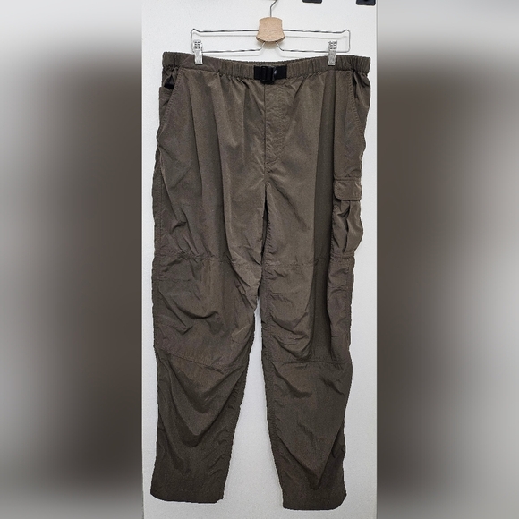 The North Face Men's Nylon Cargo Pants Green Brown Adjustable Waist Size XL - Picture 2 of 10